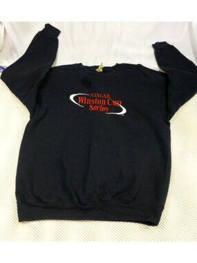 Vintage Nascar Winston Cup Series Black Sweatshirt Medium Made In USA